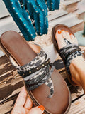 Strappy Thong Sandals
