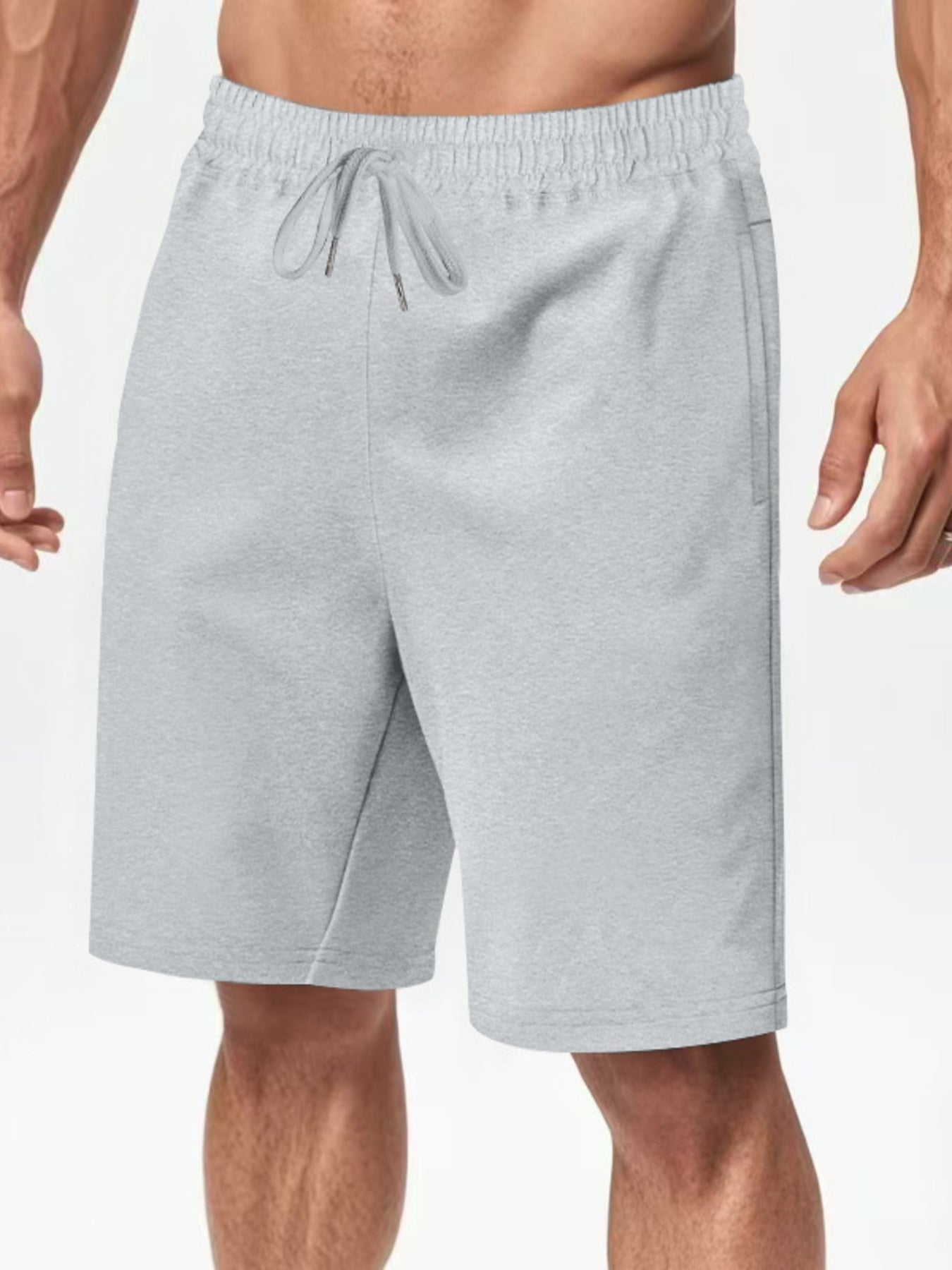 Men's Full Size Casual Drawstring Shorts Plus Size