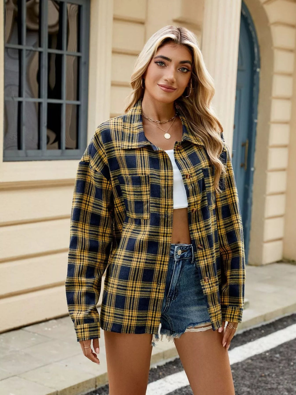 Plaid Button Up Shirt
