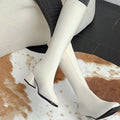 Square Toe Block Heels Boots
