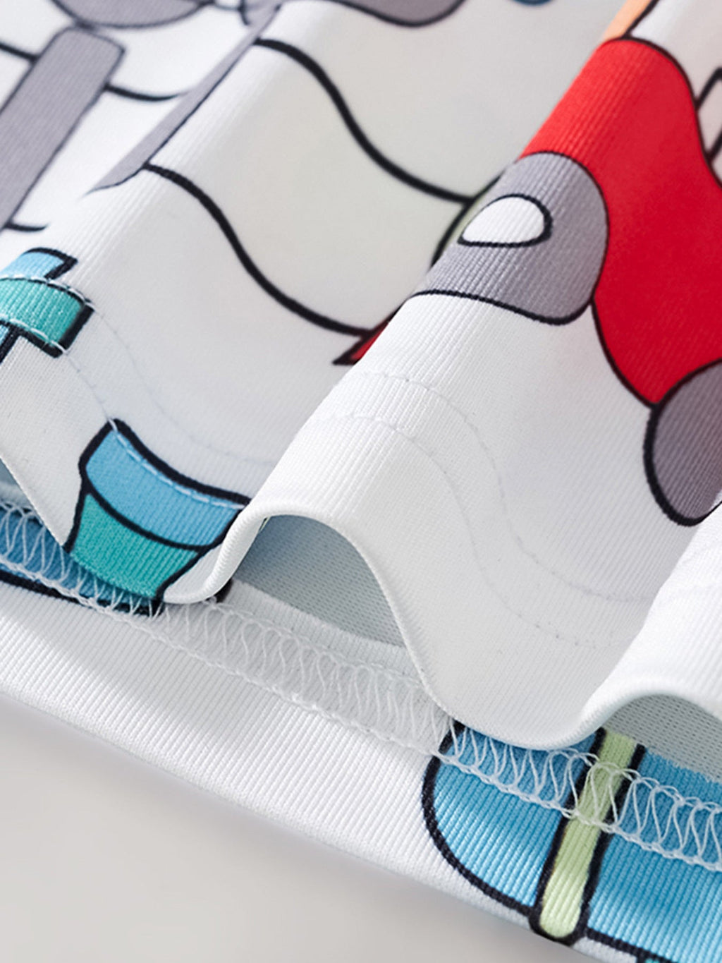 Children's Fun Train Print Short Sleeve T-Shirt