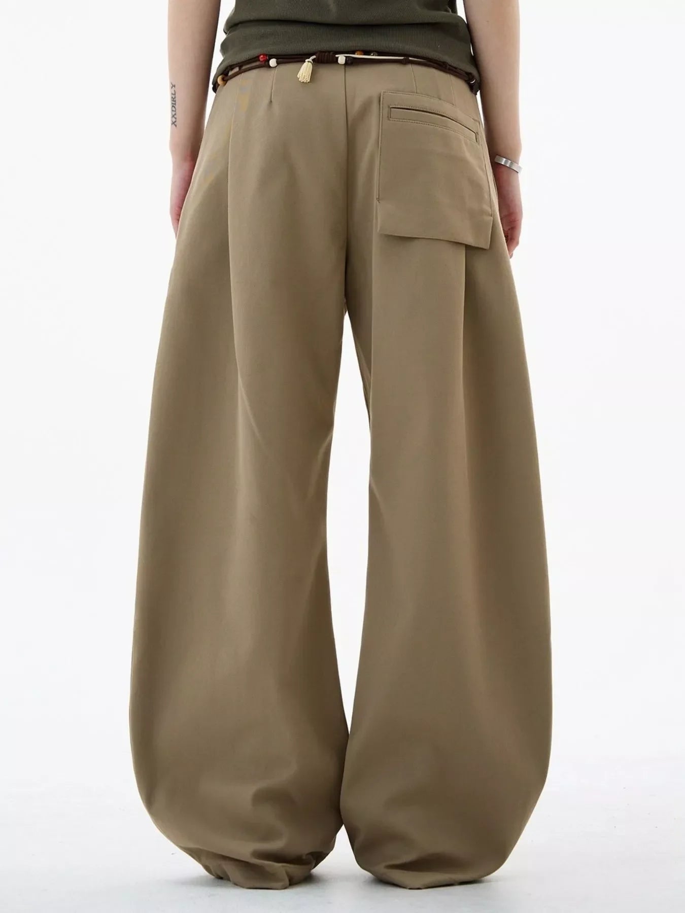 Men's Plus Size Wide Leg Casual Pants