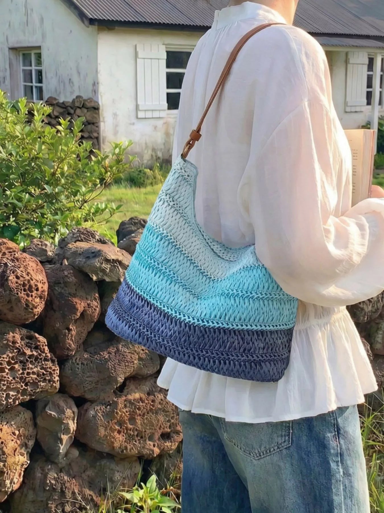 Straw Woven Shoulder Bag