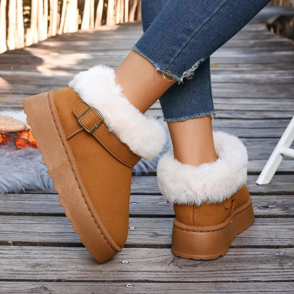 Round Toe Platform Boots