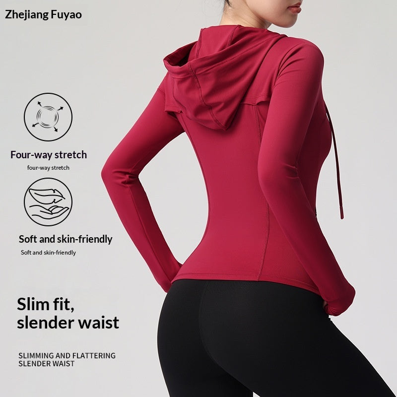 New Womens Yoga Jacket Long-sleeve Yoga Wear