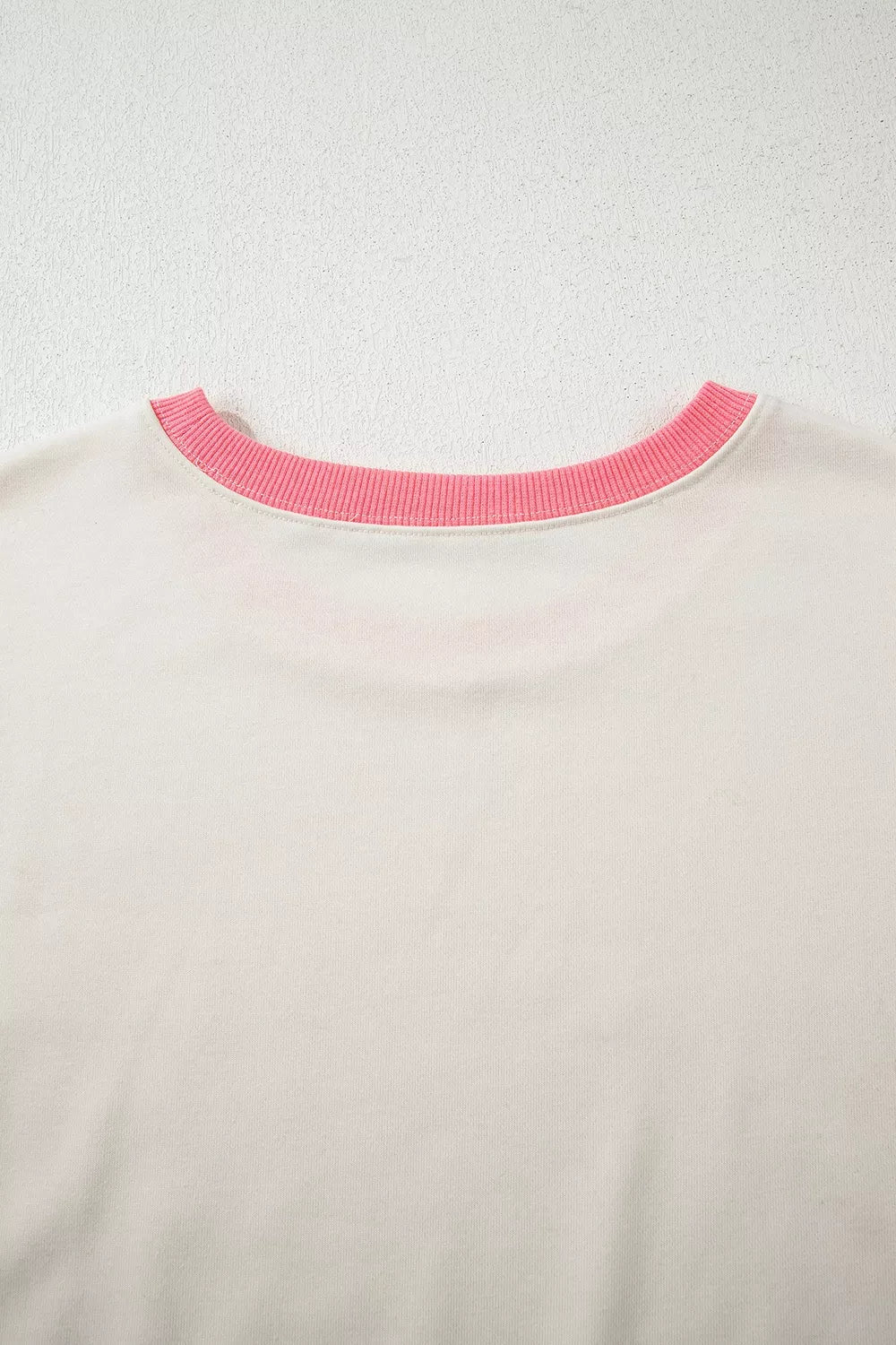 Color-Block Striped Crew Neck Sweatshirt