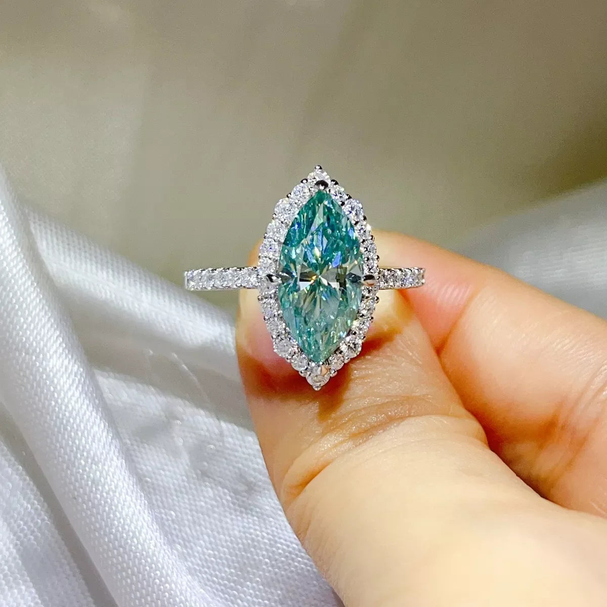 3 Carat 925 Sterling Silver Moissanite Ring