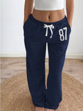 Drawstring Wide Leg Pants