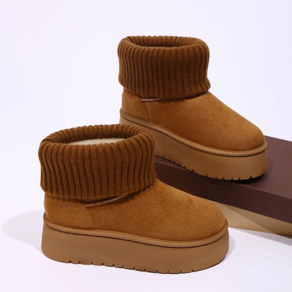 Round Toe Platform Boots