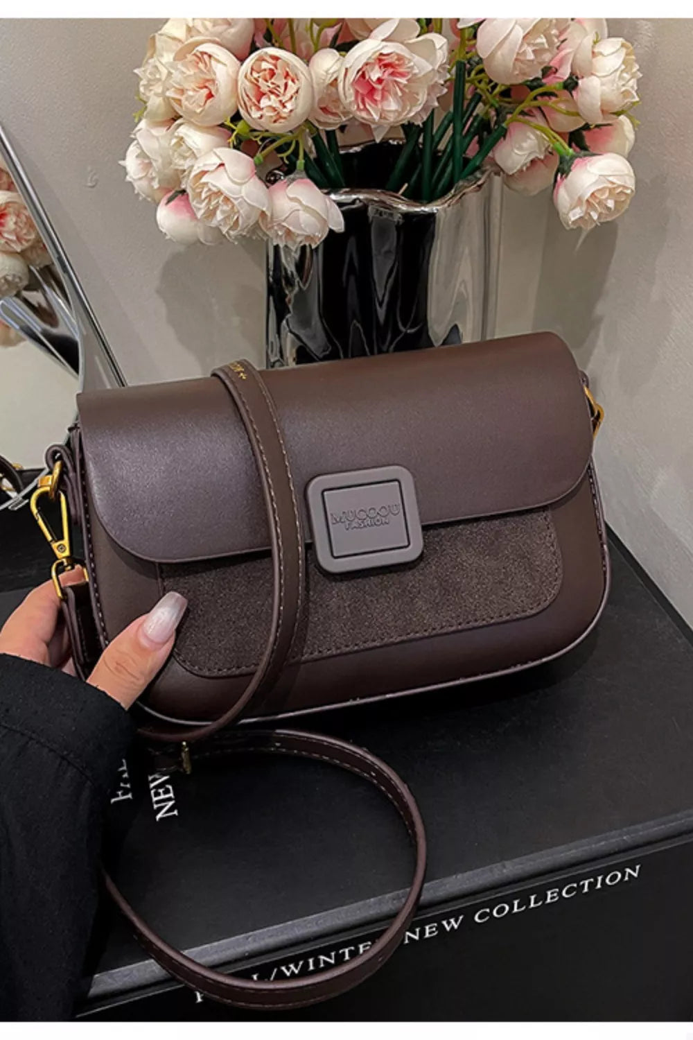Flap Closure Shoulder Bag
