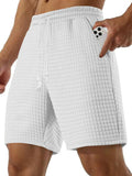 Men's Full Size Drawstring Textured Shorts Plus Size