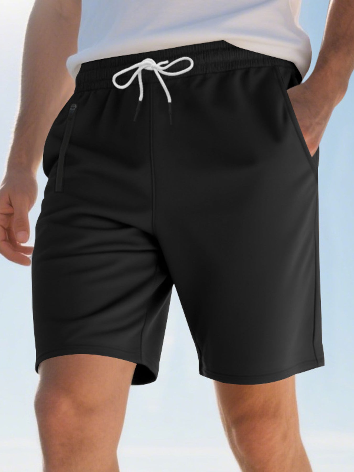 Men's Full Size Drawstring Casual Shorts Plus Size