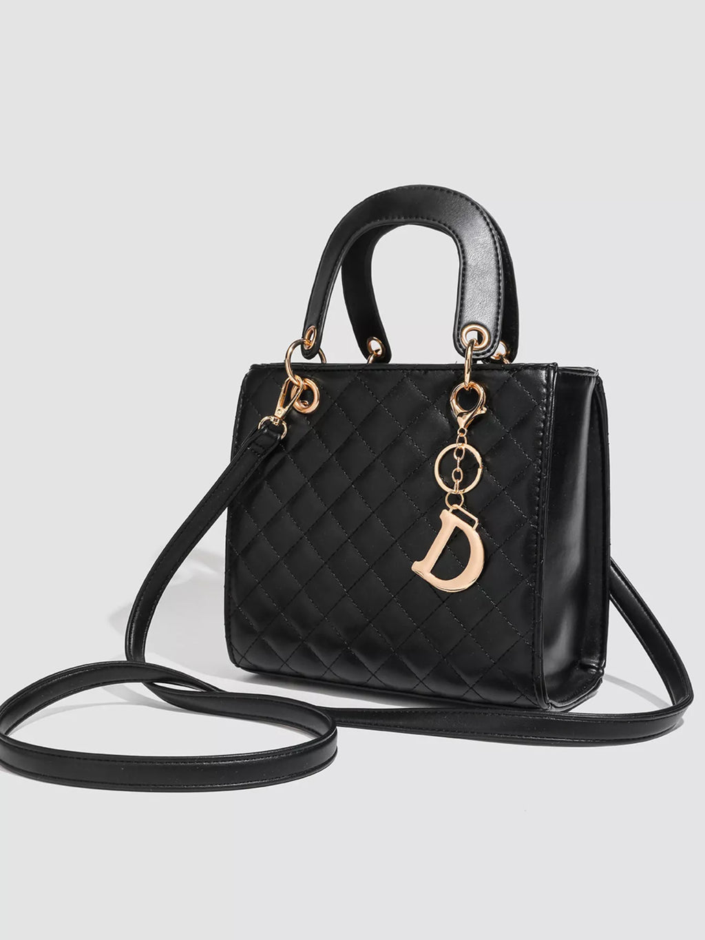 Quilted Top Handle Handbag