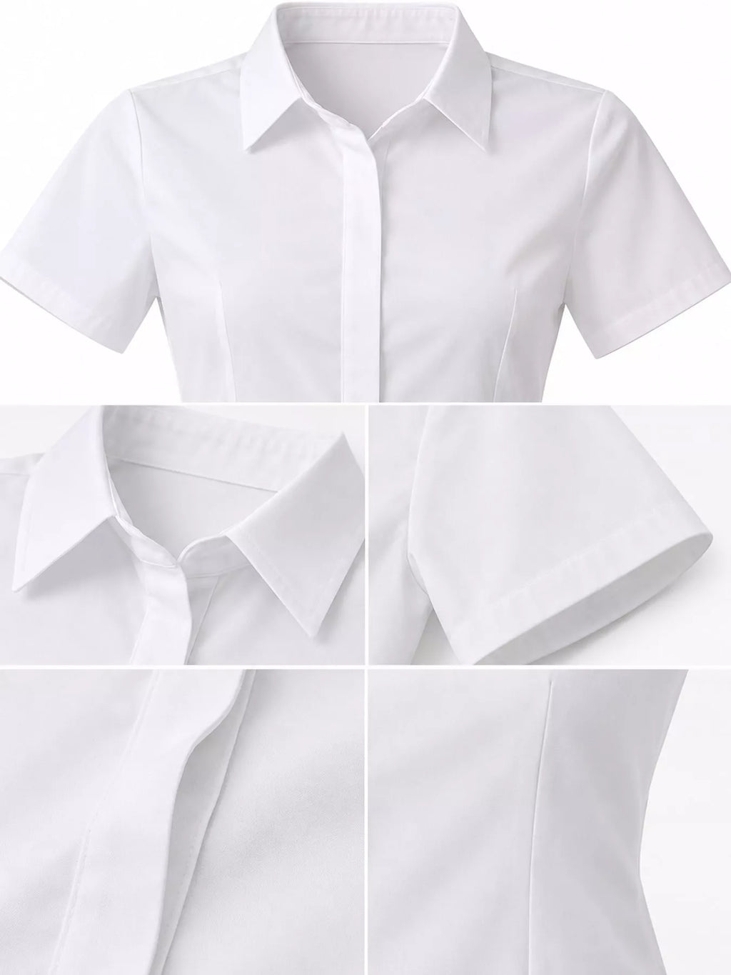 Full Size Classic Slim-Fit Button-Down Shirt Plus Size