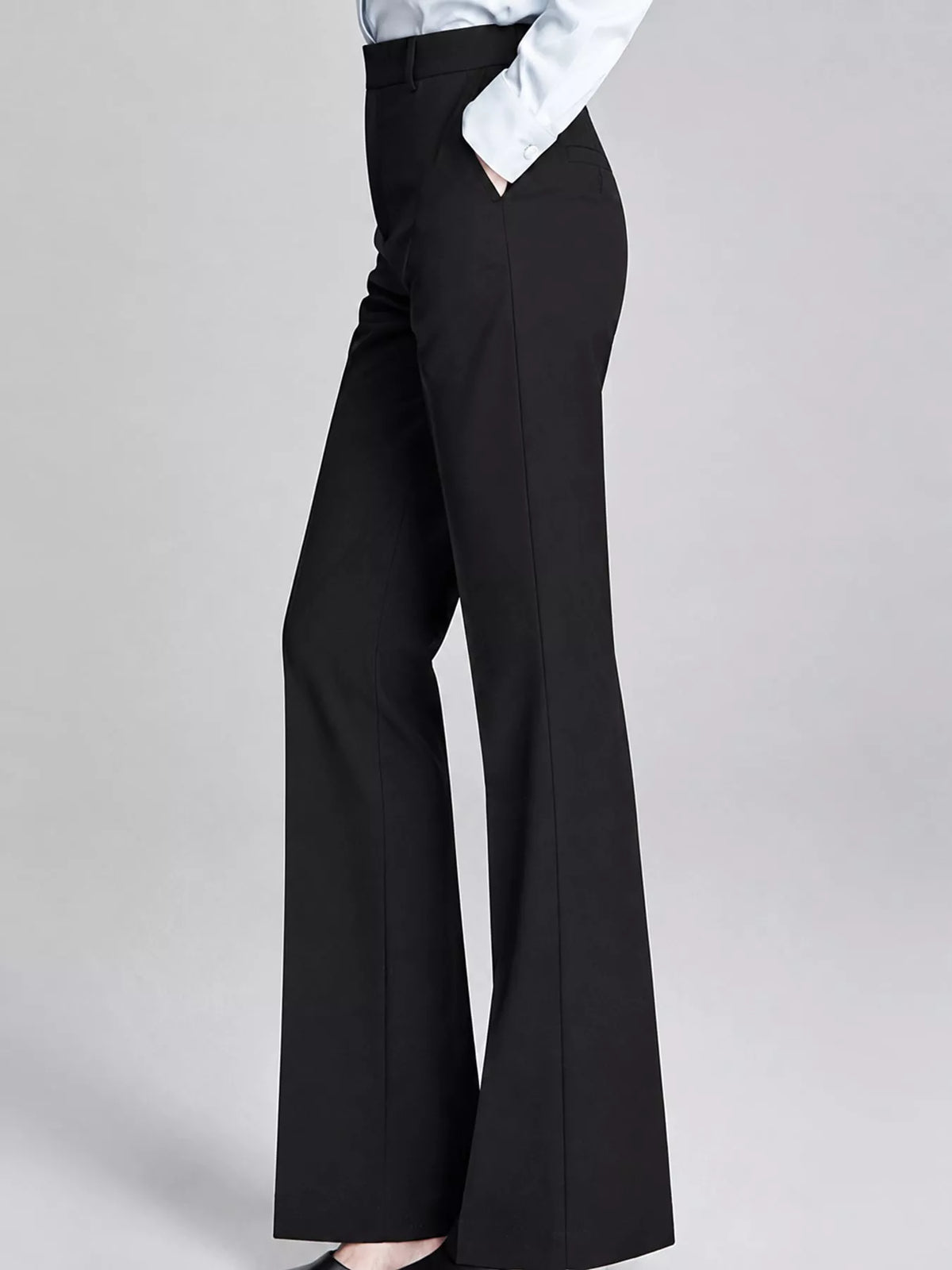 High-Waisted Straight-Leg Pants