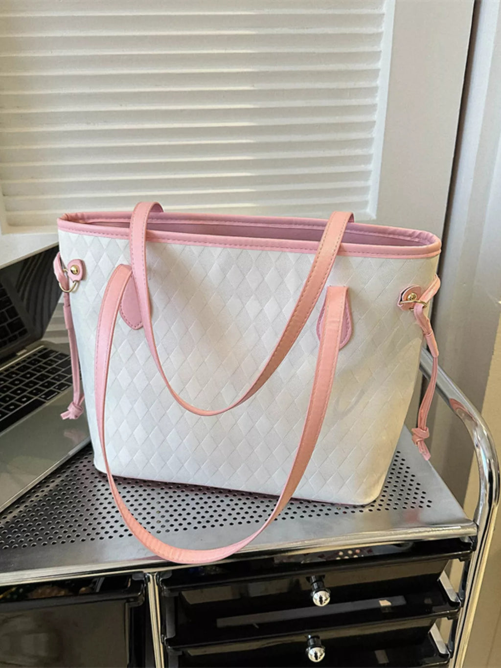 Woven Pattern Tote Bag