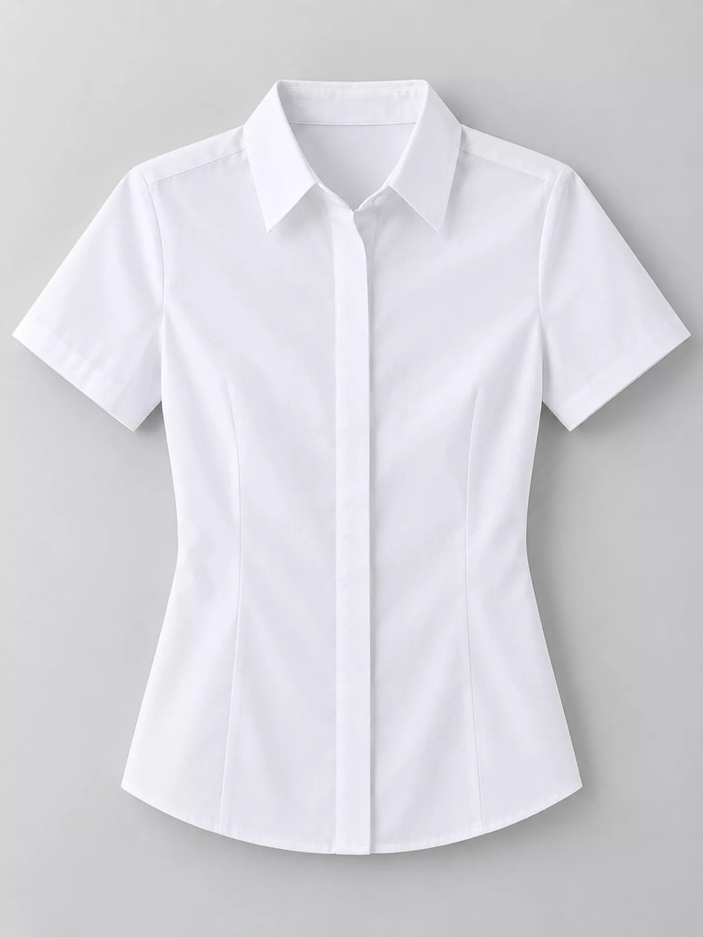Full Size Classic Slim-Fit Button-Down Shirt Plus Size