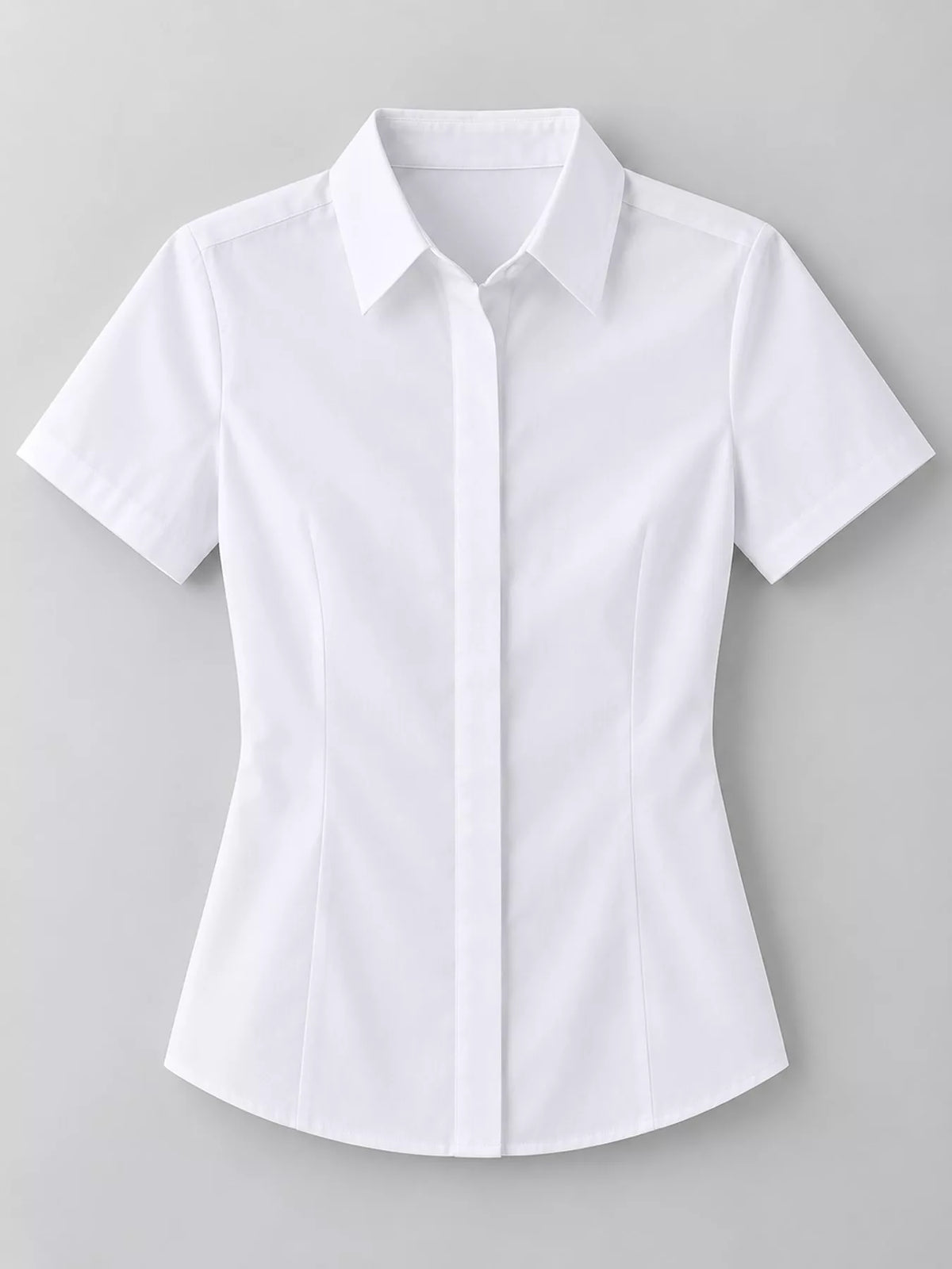 Full Size Classic Slim-Fit Button-Down Shirt Plus Size
