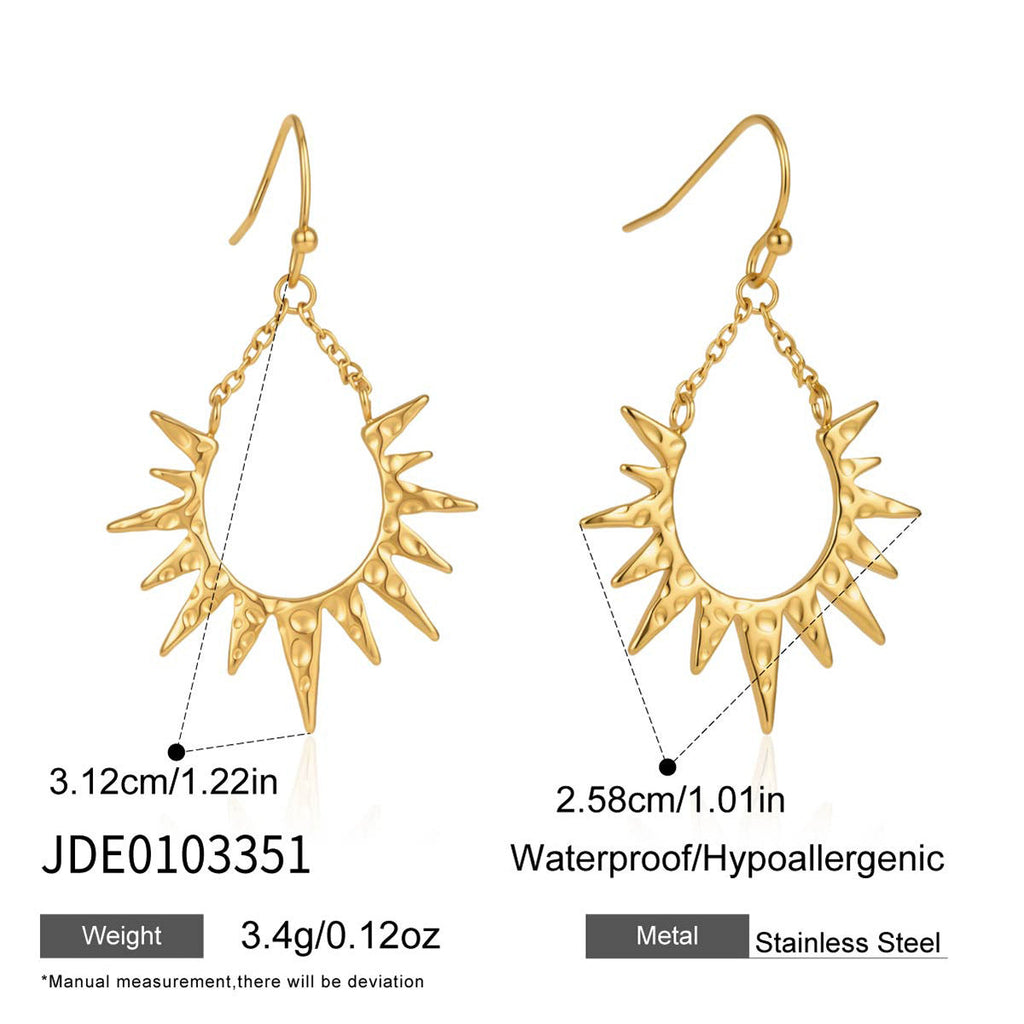 Sun Tassel Drop Earrings