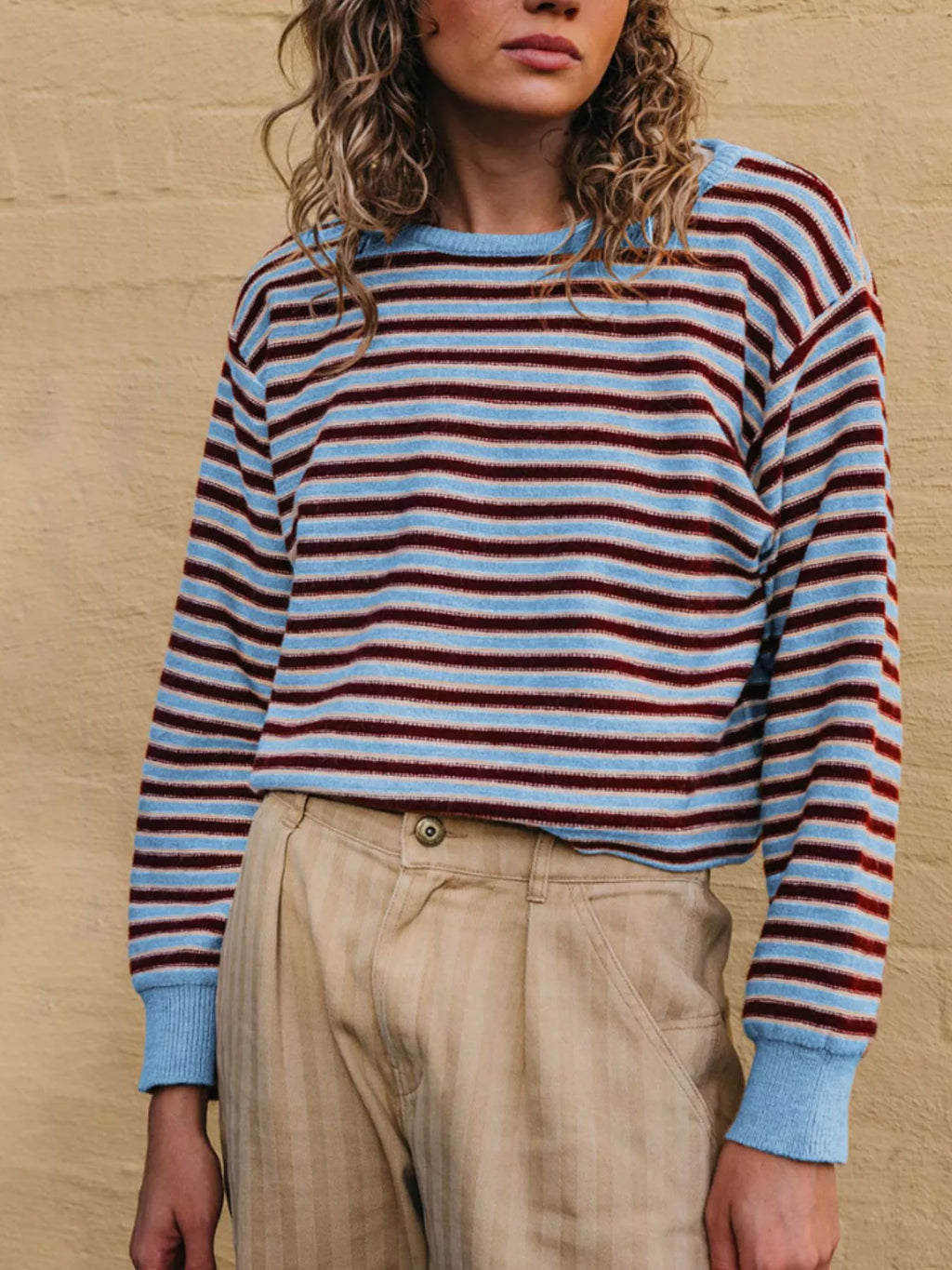 Striped Crew Neck Sweater