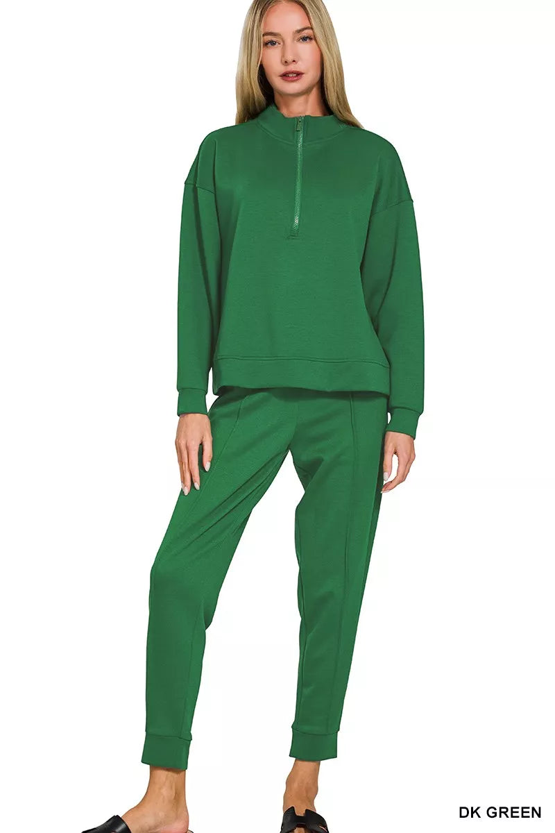 Scuba Half Zip Pullover and Jogger Set