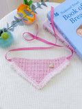 Triangle Tweed Pet Scarf