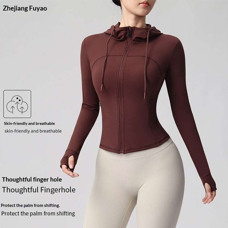 New Womens Yoga Jacket Long-sleeve Yoga Wear