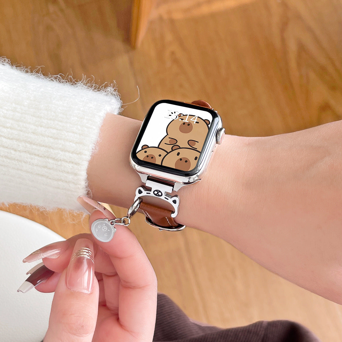 New Microfiber Leather Wristband Watch Strap