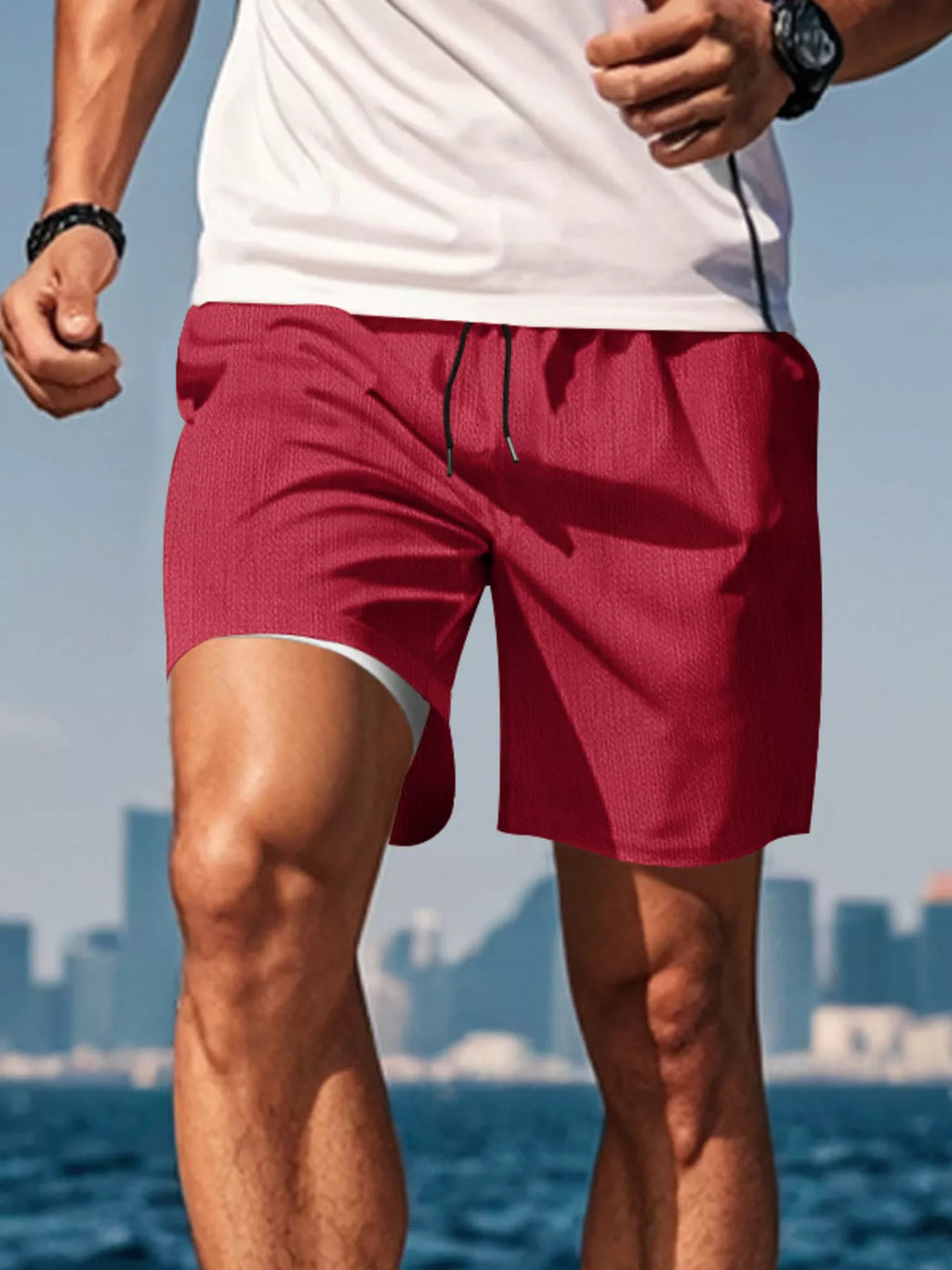 Men's Drawstring Causal Shorts