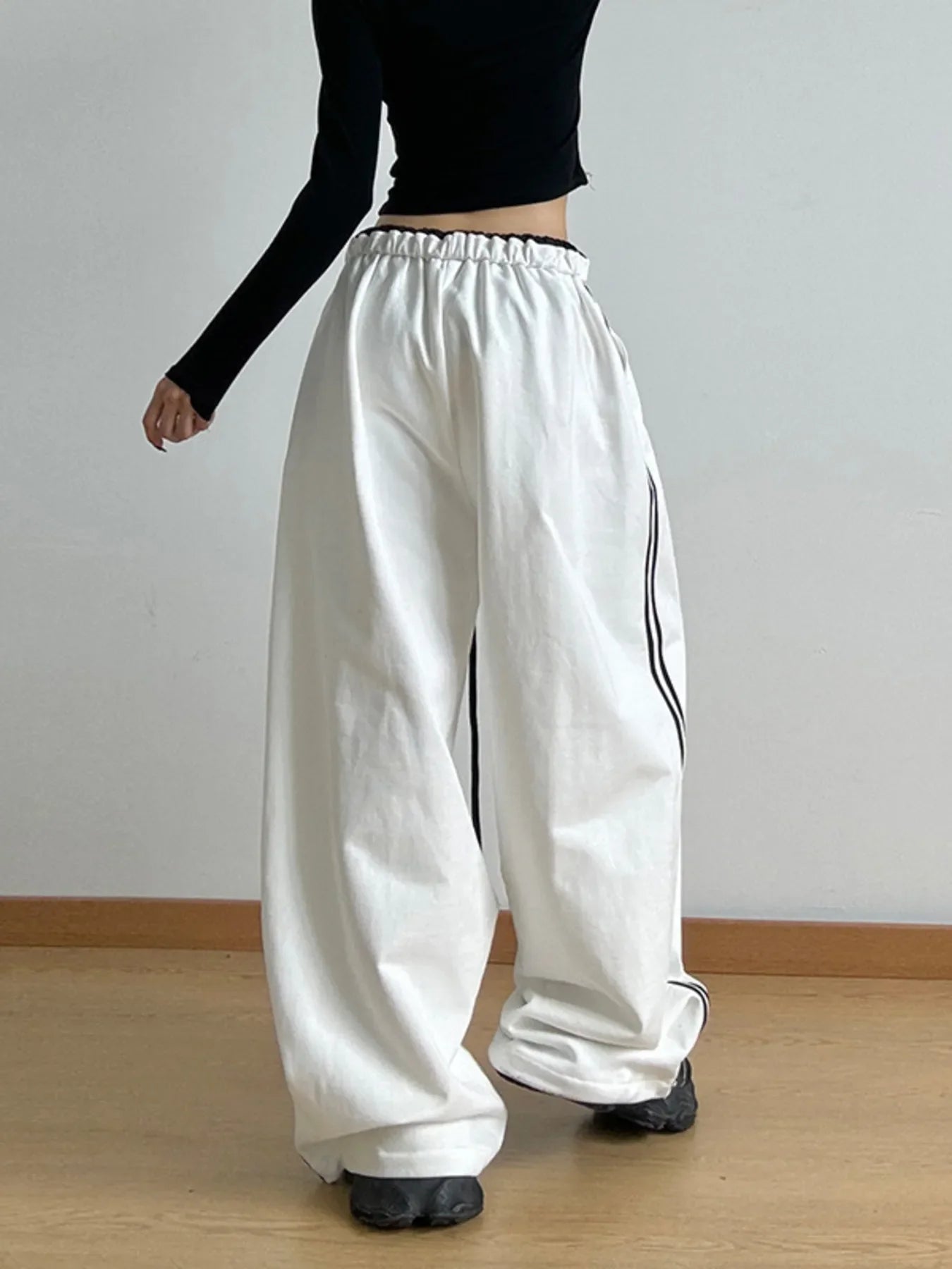 Wide Leg Drawstring Pants