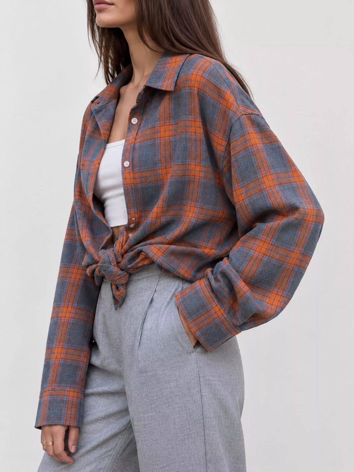 Plaid Button Up Shirt