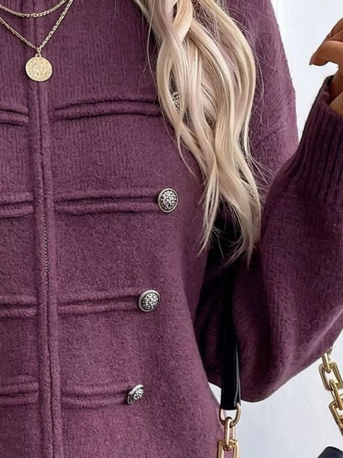 Zip-Up Long Sleeve Cardigan