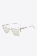 Cellulose Propionate Rectangle Sunglasses with Clear Frame
