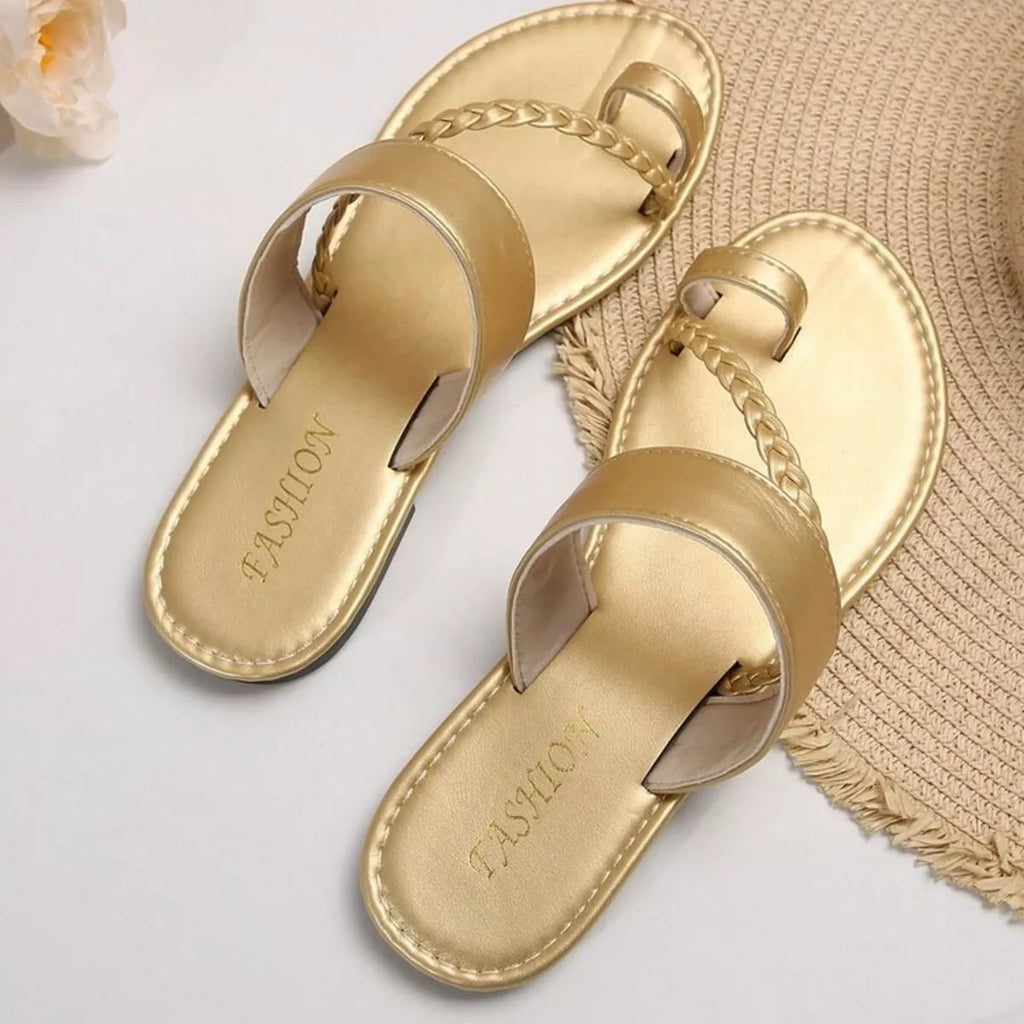 Toe Loop Flats Sandals
