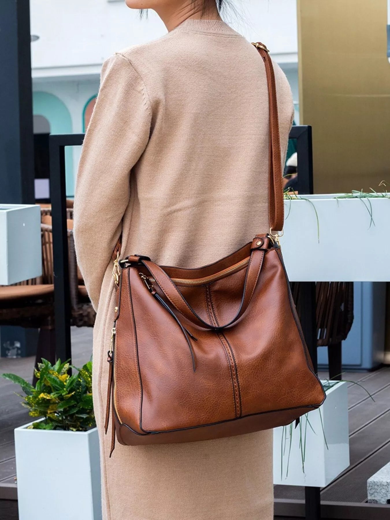Classic PU Leather Tote Bag