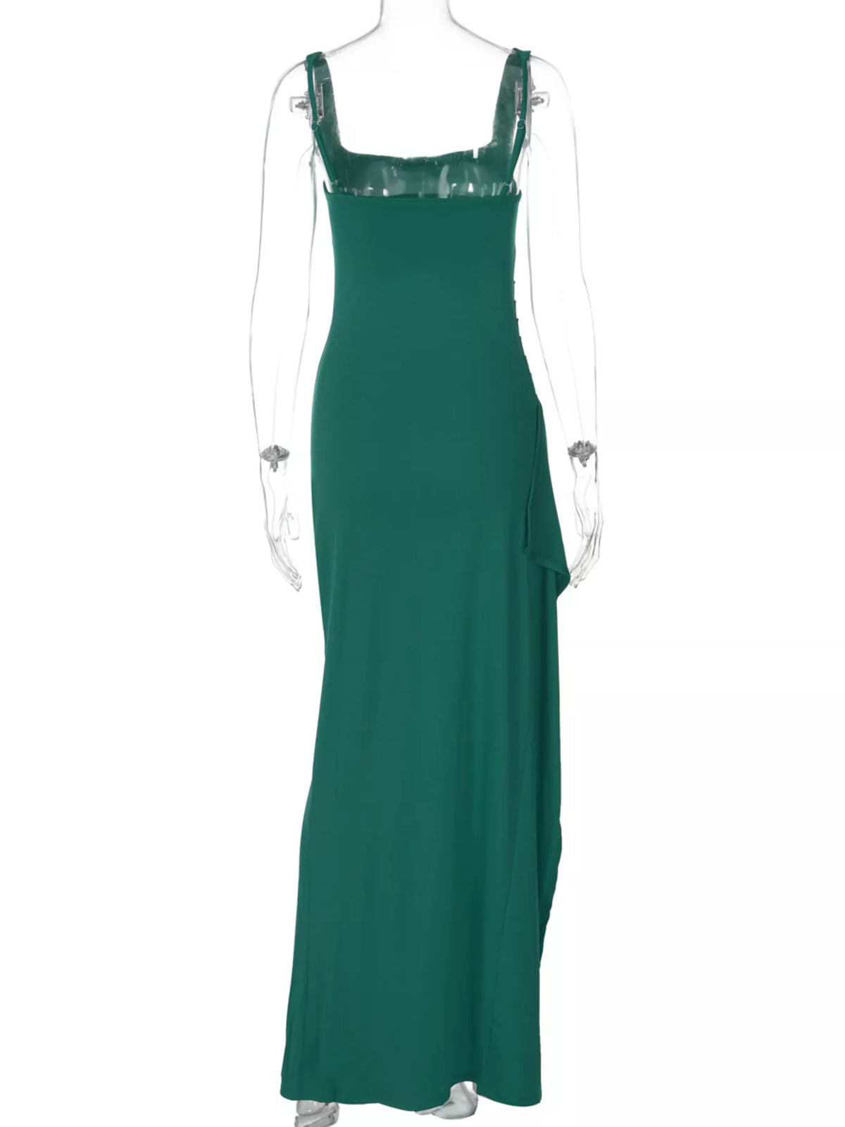 Slit Square Neck Maxi Dress