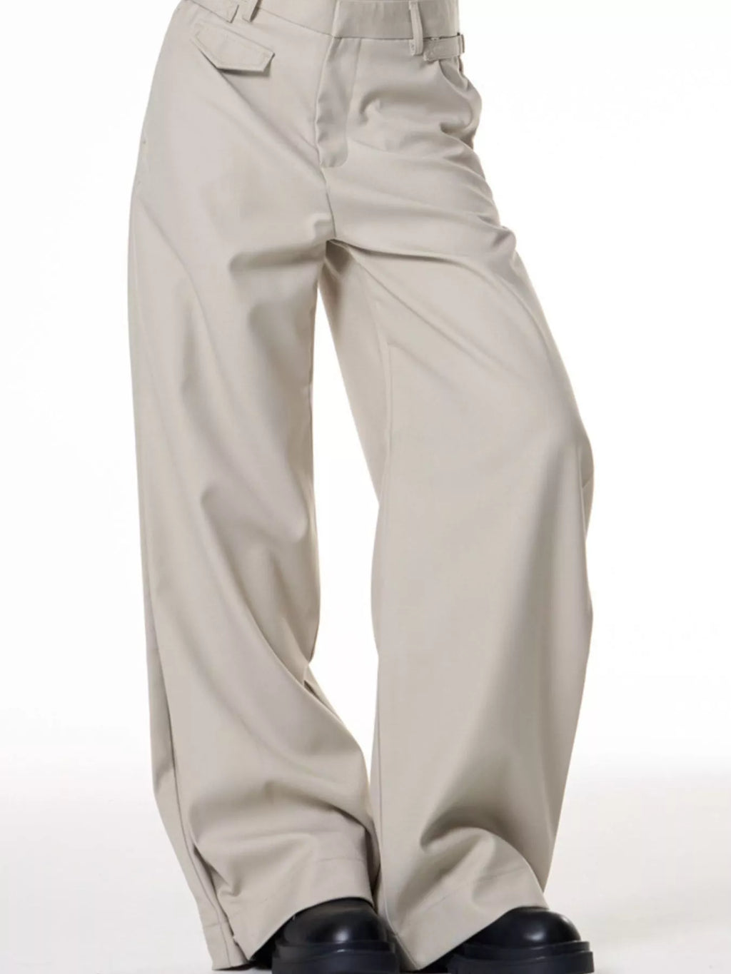 Men's Plus Size Wide-Leg Casual Pants