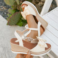 Peep Toe Wedge Sandals