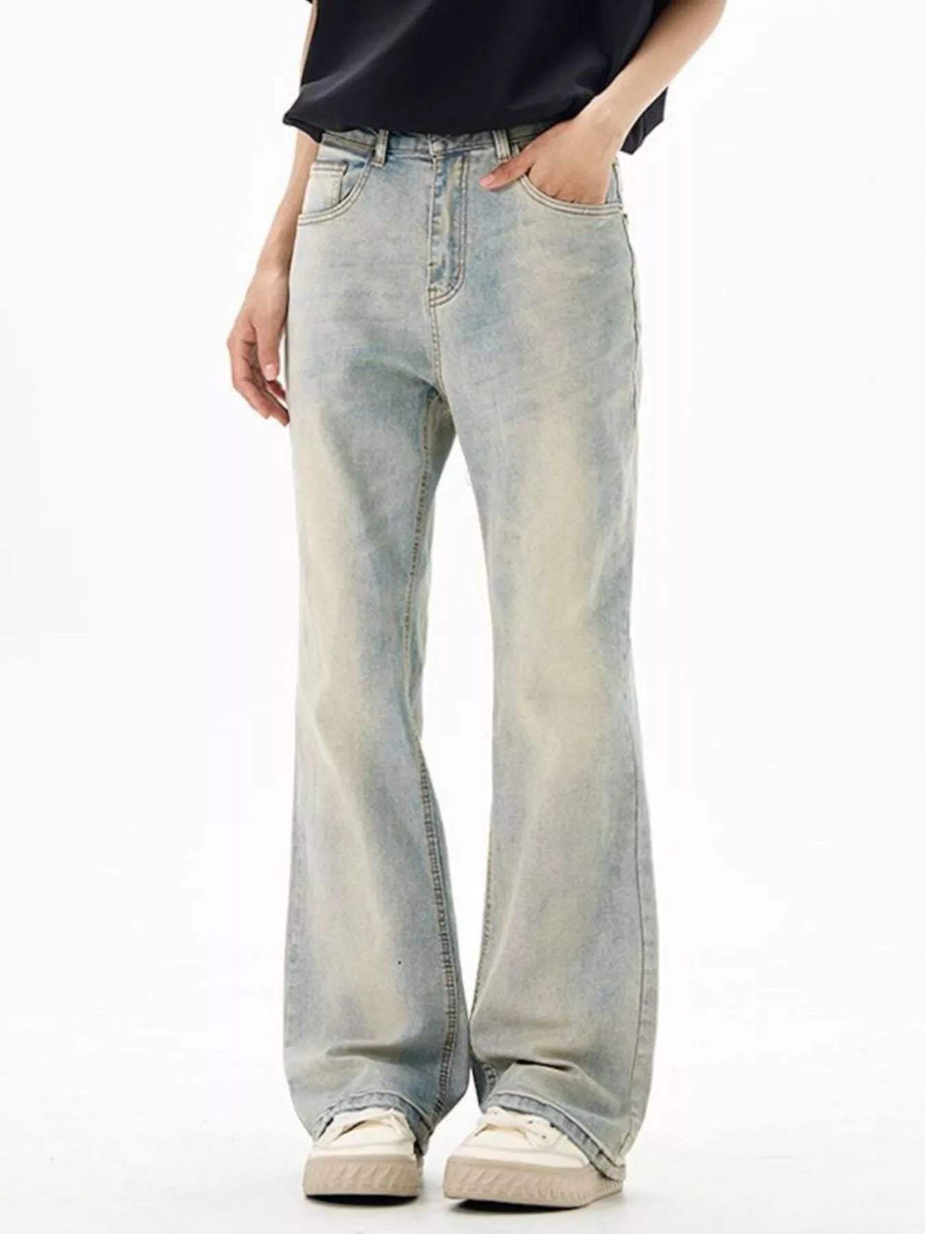 Men's Wash Flare Jeans