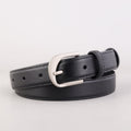 Slim Leather Adjustable Buckle Belt