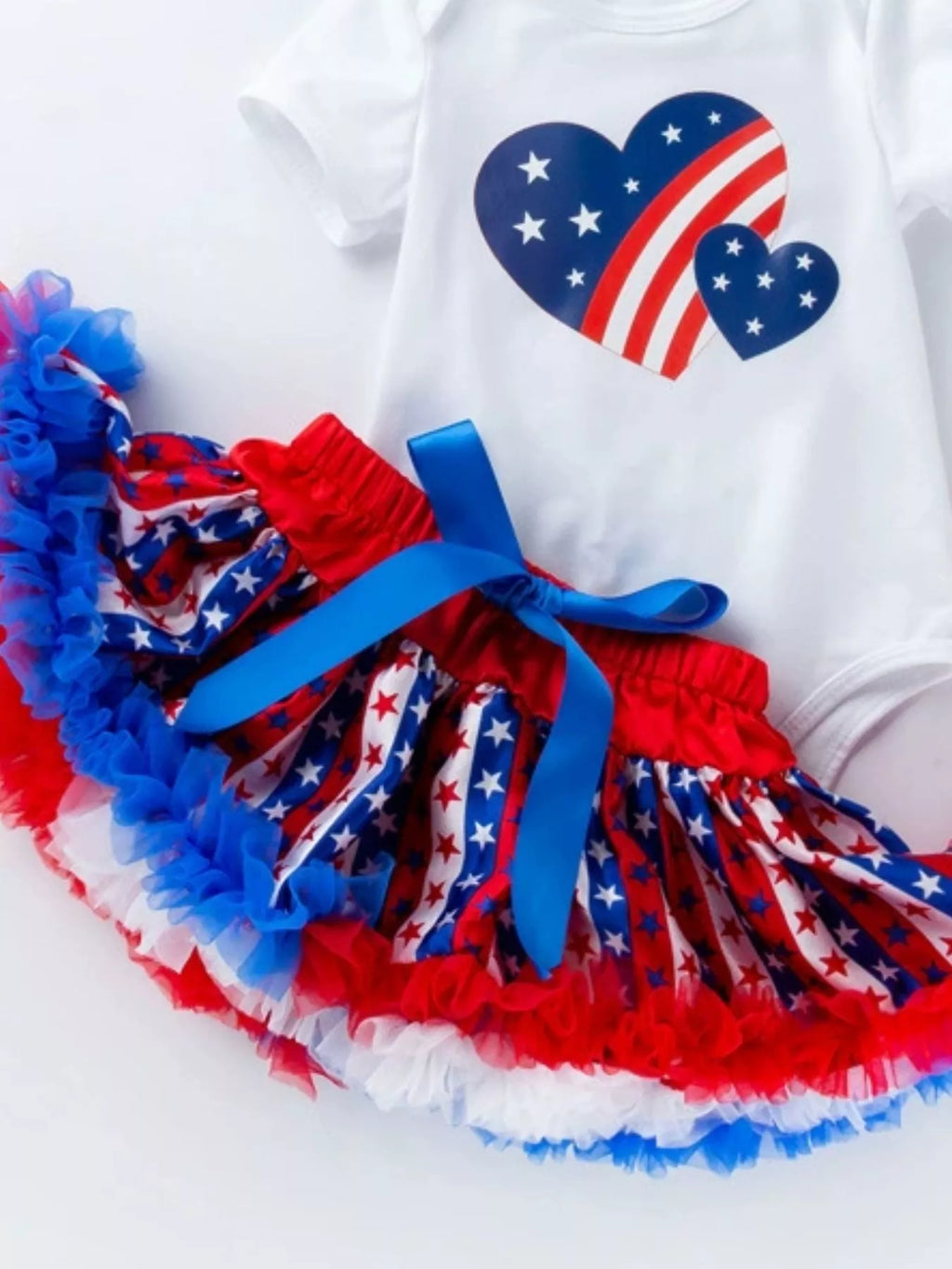 Children's Patriotic 4th of July 4 Piece Outfit Set