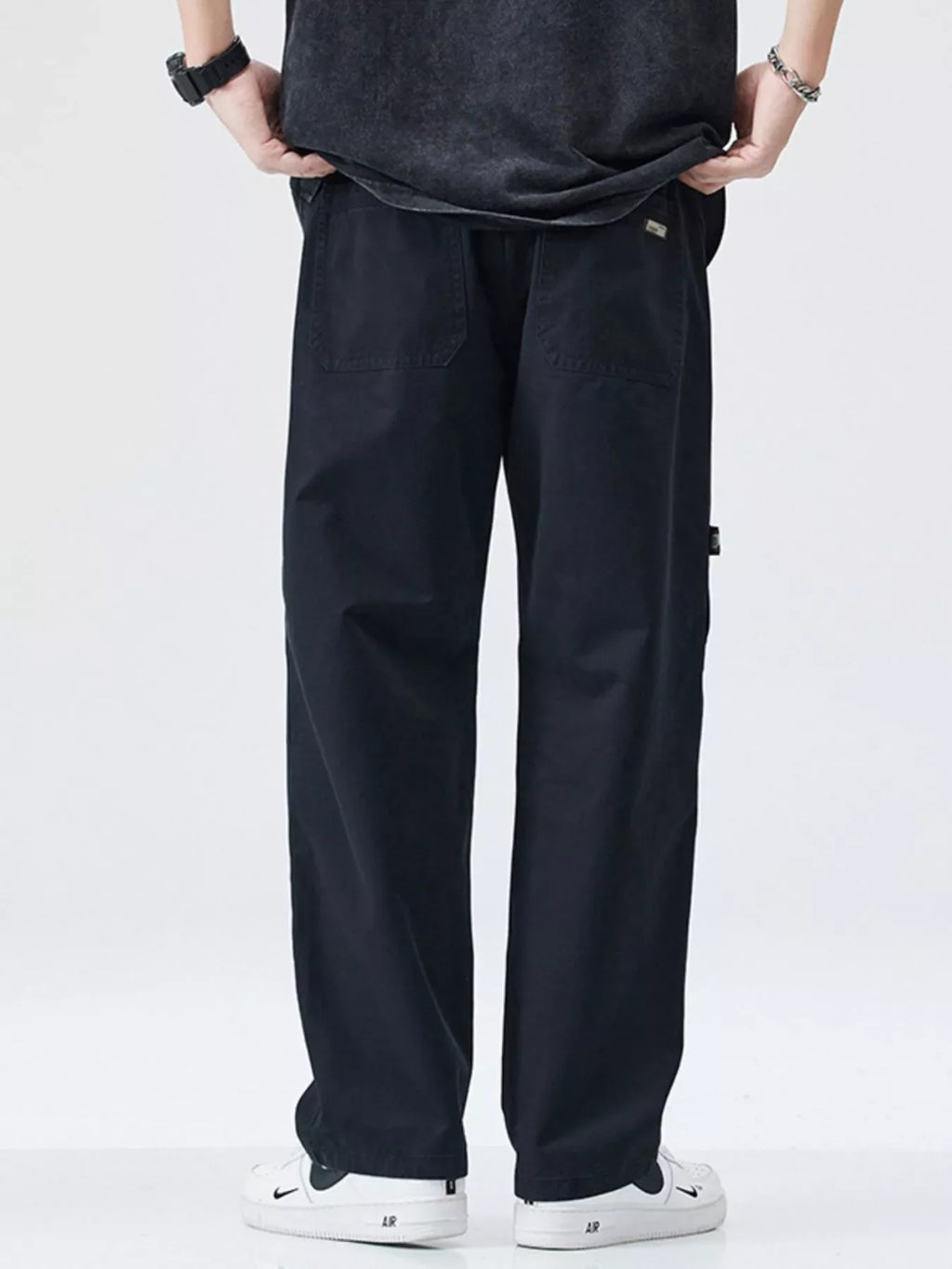 Men's Full Size Casual Loose Fit Carpenter Pants Plus Size