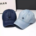 Denim Embroidered Baseball Cap