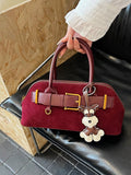 Buckle Decor Crossbody Bag