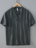Men's Plus Size Casual Short Sleeve Shirt