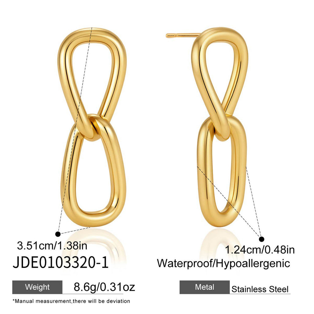 Infinity Link Earrings Collection