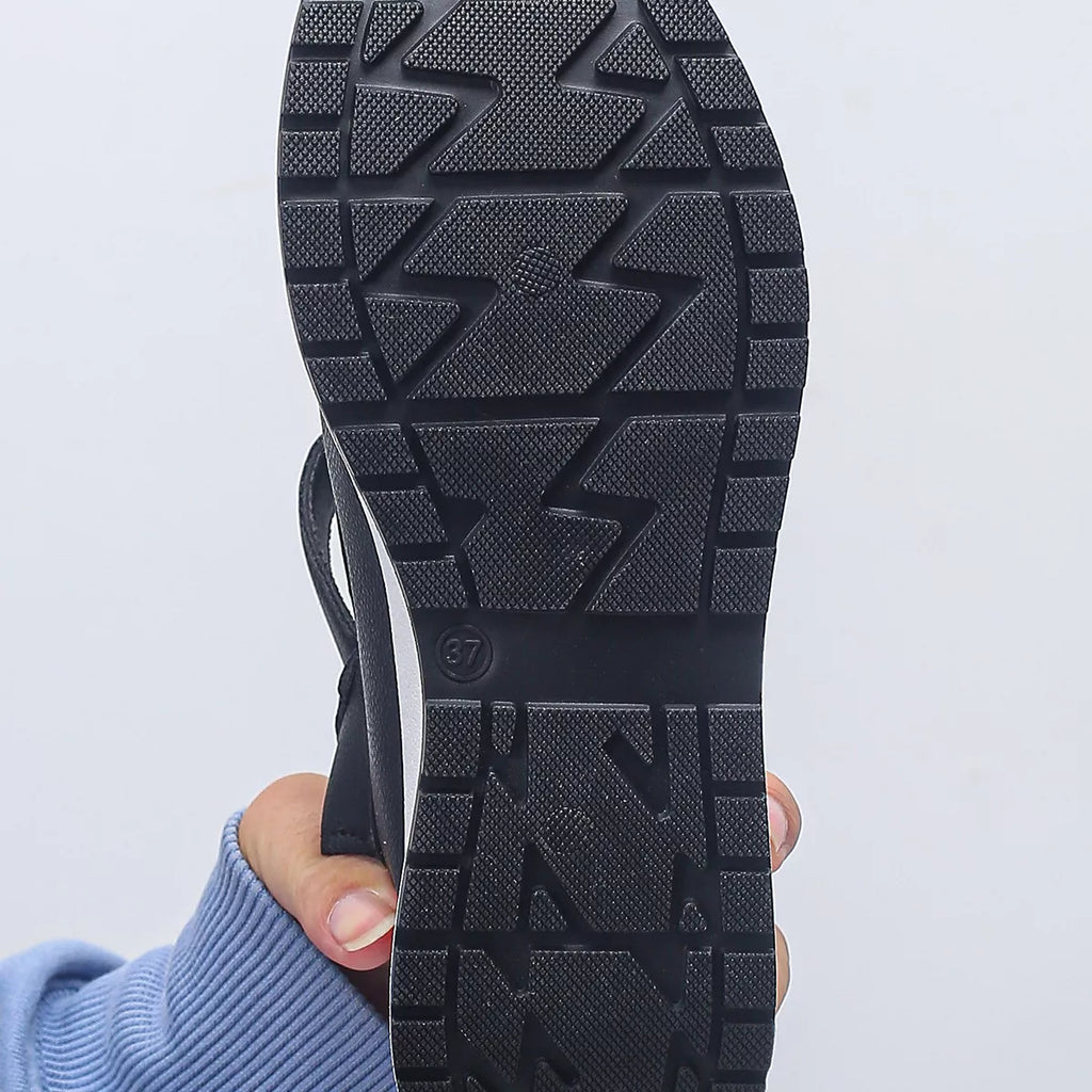 Cutout Wedge Sandals