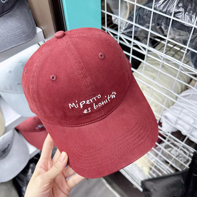 Embroidered Letter Baseball Cap