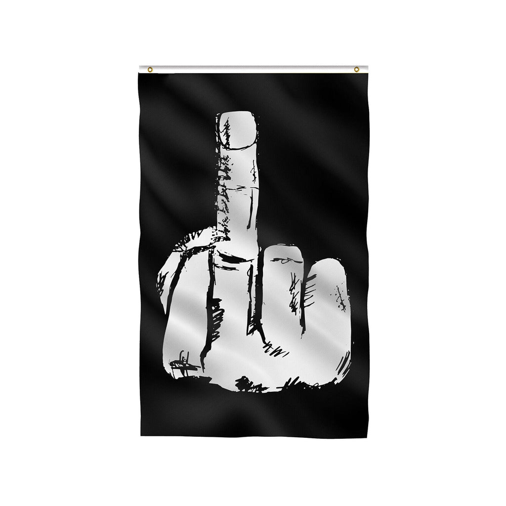 Dormitory Banner Funny Prank Middle Finger Flag