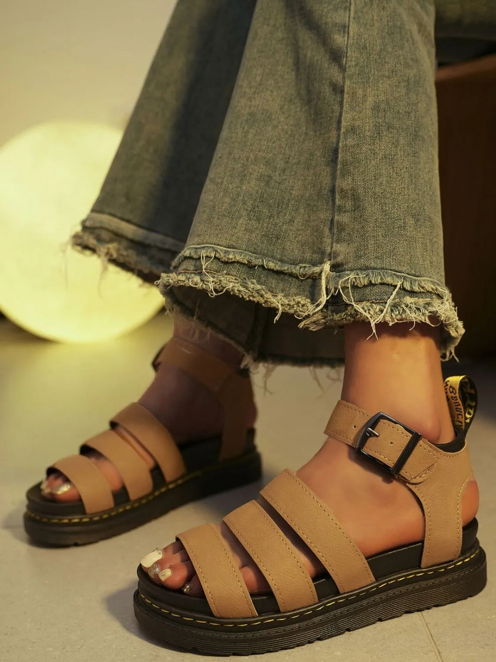 Multi-Strap Platform Sandals